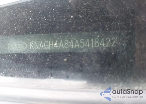 2010 Kia Optima Sx z USA, uszkodzony, nr VIN KNAGH4A84A5418422